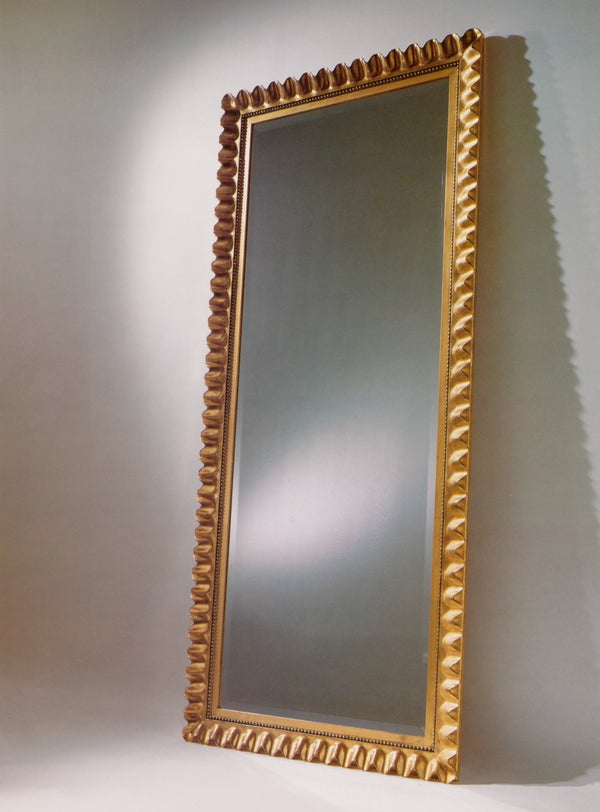 4-3/8" Wide Scalloped Mirror