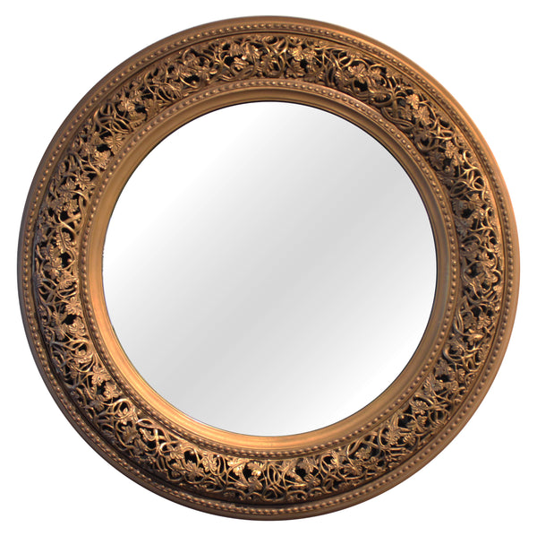 Victorian Crown Round Mirror